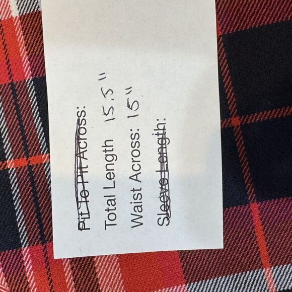 Trina Turk Skirt Womens 4 Red Navy Plaid Wool Blend Gold Button Mini Preppy - Picture 7 of 7